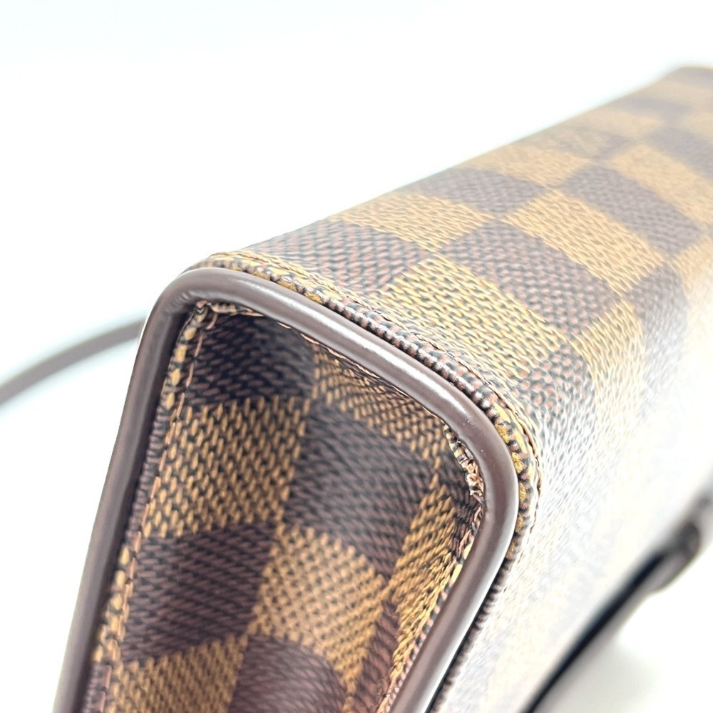 LOUIS VUITTON Authentic Brown Damier Canvas Pochette Hobo Bag - Picture 13 of 16